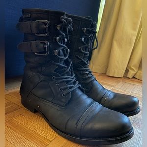 Kazar Black High Top Boots with Insulation